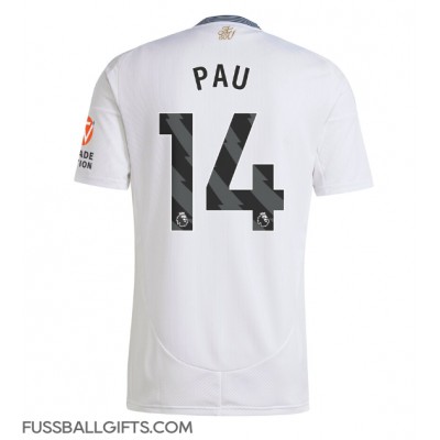 Aston Villa Pau Torres #14 Fußballbekleidung Auswärtstrikot 2024-25 Kurzarm Aston Villa Pau Torres #14 Fußballbekleidung Auswärtstrikot 2024-25 Kurzarm